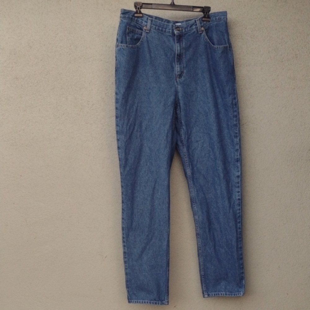 Liz Claiborne Classic Fit Blue High-Rise Non-stretch Jeans 16L